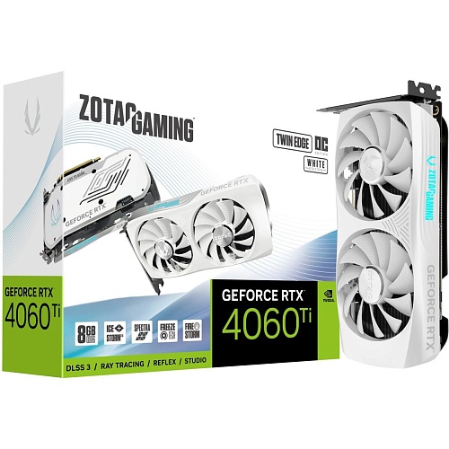 Відеокарта Zotac GeForce RTX 4060 Ti 8GB Twin Edge OC White Edition (ZT-D40610Q-10M) UA - придбати в Дніпрі, Україні: ціна, характеристики | інтернет-магазин TOUCH