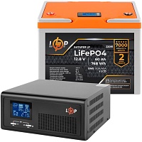 Джерело безперебійного живлення (ДБЖ) LogicPower B1000 + LiFePO4 батарея 12.8V - 60Ah BMS 80A/40A LCD (24830) - придбати в Дніпрі, Україні: ціна, характеристики | інтернет-магазин TOUCH