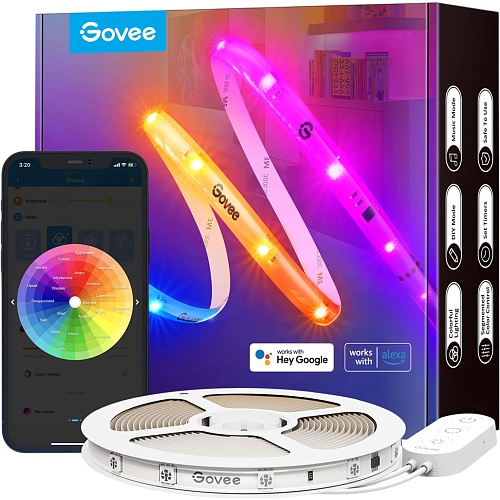 Светодиодная лента Govee H619С LED Strip Light With Protective Coating RGBIC 10м (H619C3D1)