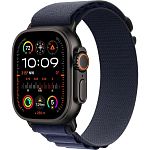 Смарт-годинник Apple Watch Ultra 2 49mm Black Titanium Case with Navy Alpine Loop Medium (MYTF3+MYPX3)