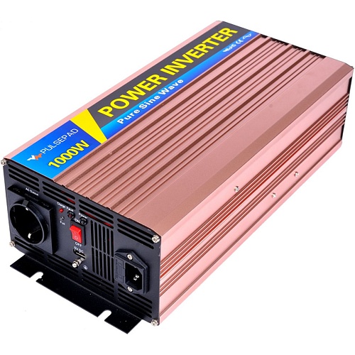 Автомобильный инвертор с функцией зарядки Pulsepad PSWCH-1000 12V 1000W Pure Sine Wave