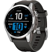 Смарт-годинник Garmin Fenix 7S Silver with Graphite Band (010-02539-00/01) - придбати в Дніпрі, Україні: ціна, характеристики | інтернет-магазин TOUCH