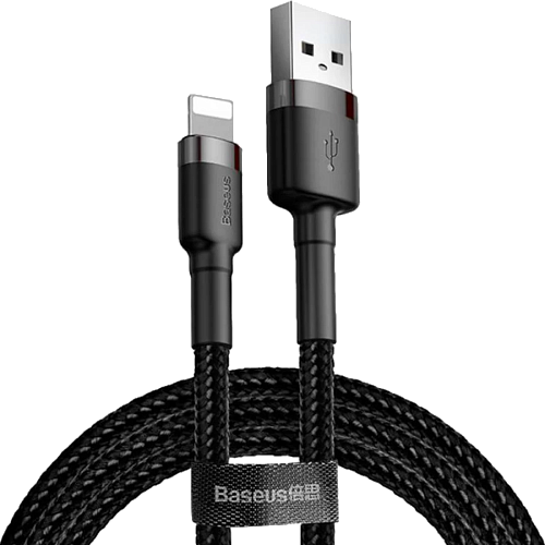Кабель Baseus Cafule Cable USB for Lightning Gray/Black 2м (CALKLF-CG1) - придбати в Дніпрі, Україні: ціна, характеристики | інтернет-магазин TOUCH