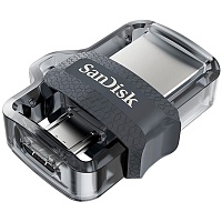 USB флеш-накопитель SanDisk Ultra Dual 64GB USB-A + microUSB 3.0 OTG (SDDD3-064G-G46) USB флеш-накопитель SanDisk Ultra Dual 64GB USB-A + microUSB 3.0 OTG (SDDD3-064G-G46)