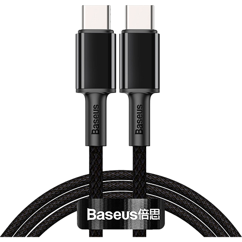 Кабель Baseus High Density Braided Fast Charging Data Cable USB-C to USB-C 100W 2m Black (CATGD-A01) - придбати в Дніпрі, Україні: ціна, характеристики | інтернет-магазин TOUCH