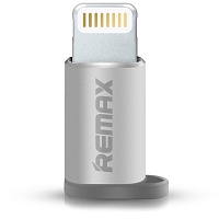 Переходник Remax Visual microUSB to Lightning (Silver) Переходник Remax Visual microUSB to Lightning (Silver)