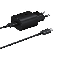 Сетевое зарядное устройство Samsung 25W PD Wall Charger + Cable USB-C to USB-C Black (EP-TA800XBEGRU) Сетевое зарядное устройство Samsung 25W PD Wall Charger + Cable USB-C to USB-C Black (EP-TA800XBEGRU)