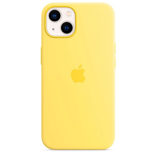 Чехол Silicone Case с MagSafe для Apple iPhone 13 (6.1) (Lemon Zest) ААА