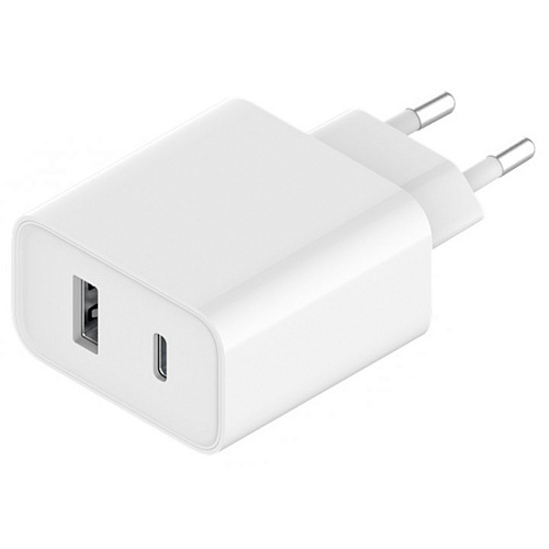 Мережевий зарядний пристрій Xiaomi Mi 33W / USB-A + USB-C (BHR4996GL) White - придбати в Дніпрі, Україні: ціна, характеристики | інтернет-магазин TOUCH