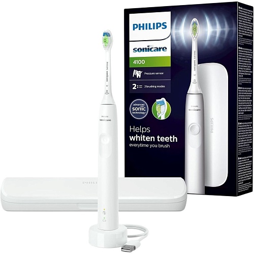 Электрическая зубная щетка Philips Sonicare 4100 HX3683/33 White