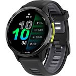 Смарт-годинник Garmin Forerunner 970 Carbon Grey DLC Titanium with Black Case and Black/Translucent Whitestone Band (010-02969-10) 