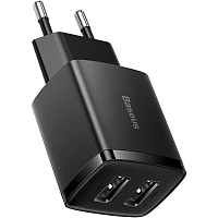 Мережевий зарядний пристрій Baseus Compact Charger 2U 10.5W Black (CCXJ010201) - придбати в Дніпрі, Україні: ціна, характеристики | інтернет-магазин TOUCH Мережевий зарядний пристрій Baseus Compact Charger 2U 10.5W Black (CCXJ010201) - придбати в Дніпрі, Україні: ціна, характеристики | інтернет-магазин TOUCH