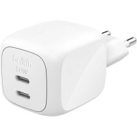 Мережевий зарядний пристрій Belkin Boost Up Charge Pro Dual USB-C GaN 50W White (WCH019KQWH) - придбати в Дніпрі, Україні: ціна, характеристики | інтернет-магазин TOUCH Мережевий зарядний пристрій Belkin Boost Up Charge Pro Dual USB-C GaN 50W White (WCH019KQWH) - придбати в Дніпрі, Україні: ціна, характеристики | інтернет-магазин TOUCH