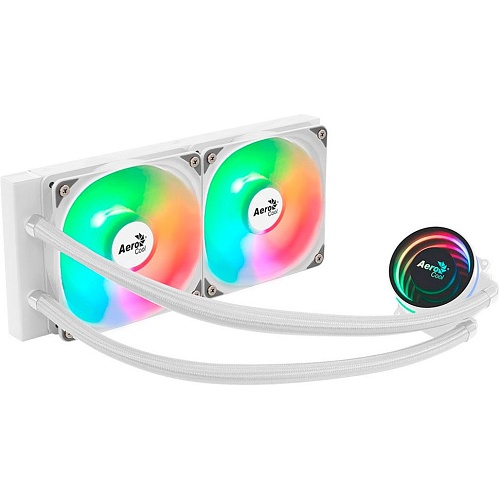 Система водяного охлаждения Aerocool Oasis L240 White (ACLA-OA24117.21) 