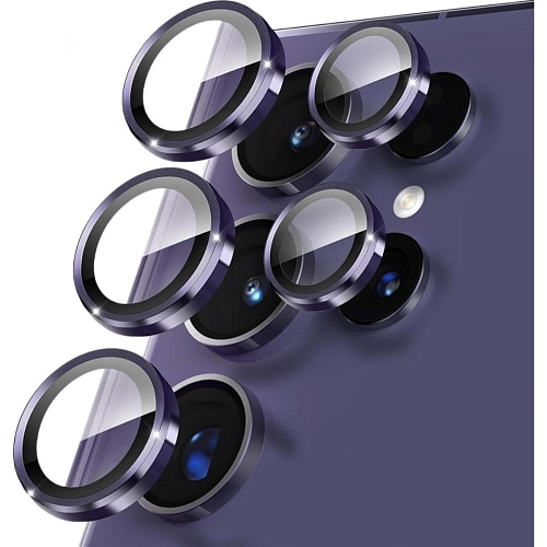 Защитное стекло на камеру Monblan Metal Ring Series для Samsung Galaxy S24 Ultra Purple