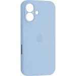 Чехол Silicone Case Camera Protect для Apple iPhone 16 Mist Blue AA