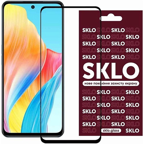 Защитное стекло Sklo Full Glue 3D Tempered Glass для Oppo A98 Black Защитное стекло Sklo Full Glue 3D Tempered Glass для Oppo A98 Black