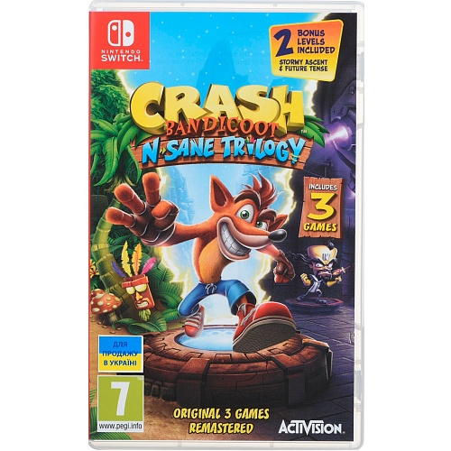 Гра Crash Bandicoot N. Sane Trilogy для Nintendo Switch (EN) - придбати в Дніпрі, Україні: ціна, характеристики | інтернет-магазин TOUCH