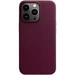 Чехол Leather Case с MagSafe для Apple iPhone 13 Pro Dark Cherry (MM1A3)