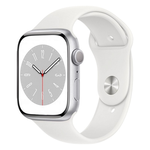 Смарт-часы Apple Watch Series 8 41mm Silver Aluminum Case with White Sport Band (MP6K3UL/A)