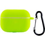 Чехол Silicone Case + Carbine для Apple AirPods Pro 2 Neon Green