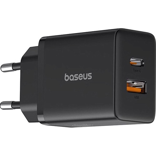 Сетевое зарядное устройство Baseus Cube 30W USB-A + USB-C Cluster Black (P10111404113-00)