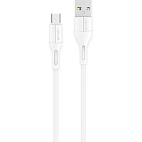 Кабель Usams U68 USB-A to Micro-USB 2A 1m White (US-SJ502USB02)