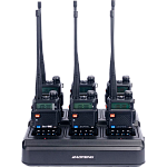 Рація Baofeng UV-5R Black SIX PACK + Зарядний комплект (BL-5X6 + 6 АКБ BL-5) (UV-5R_6_6WCBF888S_BL-5)