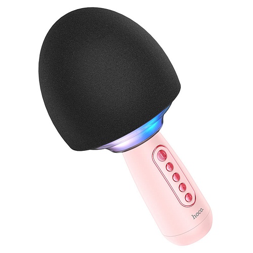 Микрофон с караоке HOCO BK7 (Cute Pink)