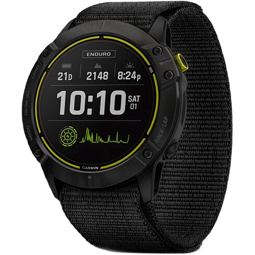 Смарт-годинник Garmin Enduro Carbon Gray DLC Titanium with Black UltraFit Nylon Strap (010-02408-01/11) - придбати в Дніпрі, Україні: ціна, характеристики | інтернет-магазин TOUCH