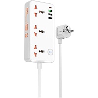 Сетевой фильтр Hoco AC8A Storm White (600101)