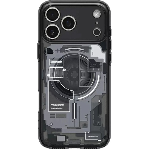 Чехол Spigen Ultra Hybrid Zero One with MagSafe для Apple iPhone 17 Pro Max Black (ACS10289) Чехол Spigen Ultra Hybrid Zero One with MagSafe для Apple iPhone 17 Pro Max Black (ACS10289)