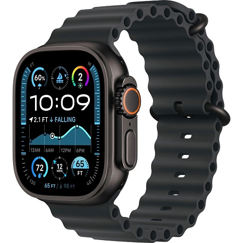 Смарт-часы Apple Watch Ultra 2 49mm Black Titanium Case with Black Ocean Band (MX4P3)
