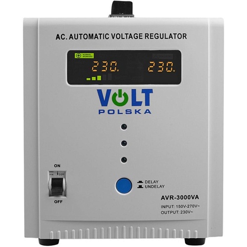 Стабілізатор напруги Volt Polska AVR 3000 VA (5AVR3000SE) - придбати в Дніпрі, Україні: ціна, характеристики | інтернет-магазин TOUCH