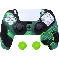 Чохол на геймпад Silicone Case для Sony DualSense Black/Green - придбати в Дніпрі, Україні: ціна, характеристики | інтернет-магазин TOUCH