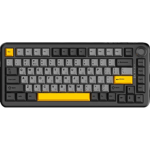 Клавіатура Ajazz AK820 MAX Magnetic Switch Black/Gray/Yellow RGB (AK820MAX-WM-BGY) - придбати в Дніпрі, Україні: ціна, характеристики | інтернет-магазин TOUCH
