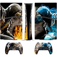 Наклейки для консоли DK Console Skin Sticker Mortal Kombat для PS5 Slim Digital Наклейки для консоли DK Console Skin Sticker Mortal Kombat для PS5 Slim Digital