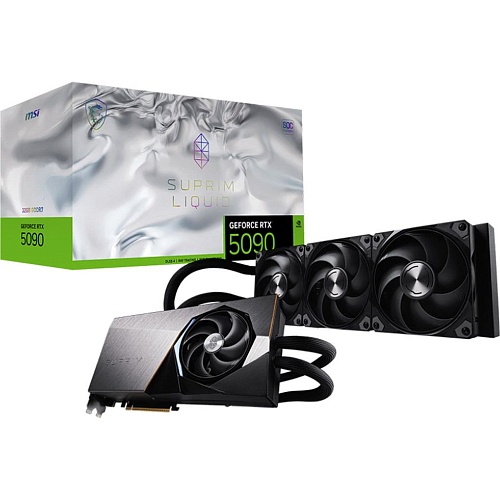 Видеокарта MSI GeForce RTX 5090 32GB SUPRIM LIQUID SOC (G5090-32SLS) UA 