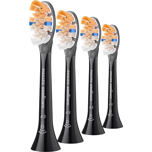 Насадка для зубной щетки Philips Sonicare A3 Premium All-in-One HX9094/88 Black 4шт