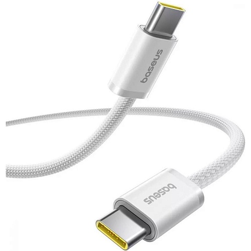 Кабель Baseus Dynamic 4 Fast Charging USB-C to USB-C 1m White (P10381400211-00) Кабель Baseus Dynamic 4 Fast Charging USB-C to USB-C 1m White (P10381400211-00)
