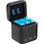 Зарядное устройство Telesin + 3 аккумулятора для GoPro 12/11/10/9 (GP-BNC-902)