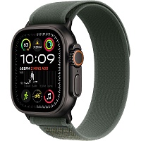Смарт-часы Apple Watch Ultra 2 49mm Black Titanium Case with Green Trail Loop M/L (MYTJ3+MYQ43)