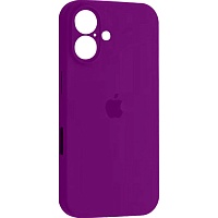 Чехол Silicone Case Camera Protect для Apple iPhone 16 Elegant Purple AA