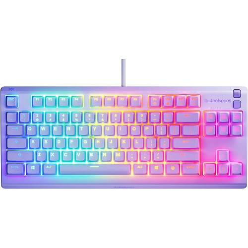 Клавіатура SteelSeries Apex 3 TKL UA Lavender (64940) - придбати в Дніпрі, Україні: ціна, характеристики | інтернет-магазин TOUCH