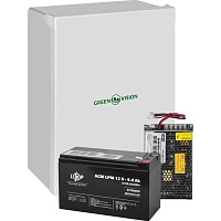 Блок бесперебойного питания (ББП) GreenVision GV-007-UPS-A-1203-8A + АКБ 9Ah + Бокс (29630)
