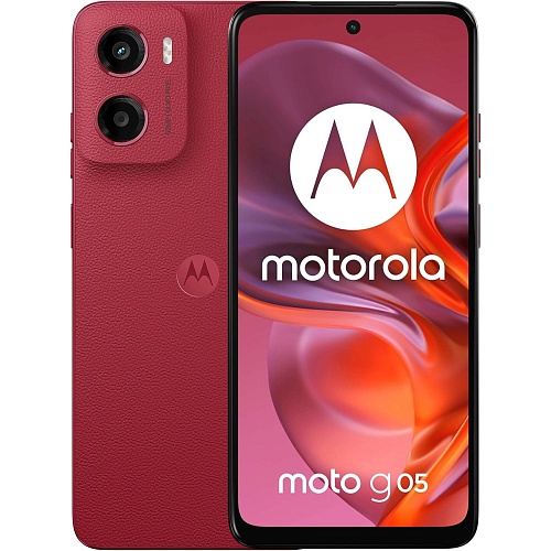 Смартфон Motorola Moto G05 4/128GB Plum Red (PBA10000UA) UA-UCRF