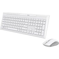 Комплект (клавиатура + мышь) Rapoo 8210M White