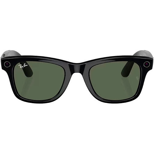Смарт-очки Ray-Ban Meta Wayfarer Shiny Black Frame Green Lenses (RW4006 601/71 50-22)