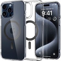 Чохол Spigen Ultra Hybrid MagSafe Case для Apple iPhone 15 Pro Carbon Fiber (ACS06717) - придбати в Дніпрі, Україні: ціна, характеристики | інтернет-магазин TOUCH Чохол Spigen Ultra Hybrid MagSafe Case для Apple iPhone 15 Pro Carbon Fiber (ACS06717) - придбати в Дніпрі, Україні: ціна, характеристики | інтернет-магазин TOUCH