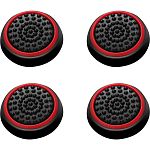 Накладки на стики Thumb Grips 4-pack для PS4/PS5/Xbox Black Red